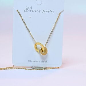 double hoop necklace